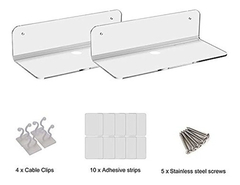 Imagen de Estanteria Flotante De Acrílico Transparente/2 Unidades
