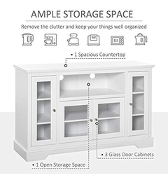 Cajoneras, Aparador De Cocina Moderno Con Puertas De Cristal - Danielle's Store