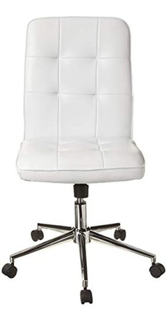 Silla De Oficina Moderna,color Blanco 27''x27''x38,5''in. - comprar online