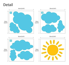 Pegatinas De Pared Para Habitación Infantil, Diseño De Sol - tienda online