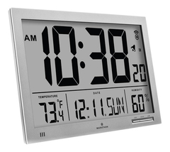 Reloj De Pared Digital Atómico Delgado-jumbo Con Temperatura - Danielle's Store