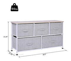 Homcom - Cajonera De Almacenamiento Horizontal De 40 Pulgada