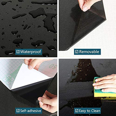 Imagen de Veelike Papel Pintado Impermeable Perla Negra Autoadhesiva