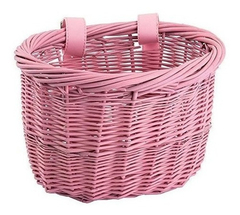 Cesta Sunlite Mini Willow Bushel - Rosa