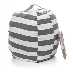 Puffs De Almacenamiento, Tamaño Extragrande, Color Gris - comprar online