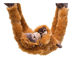 Peluche De Mono De Orangután Colgante De 32 PuLG Con Bebé - tienda online