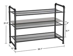 Zapateros - Organizador De Zapatos De Metal Con Estante - Danielle's Store