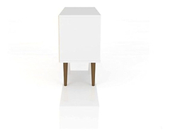 Imagen de Mueble Para Tv Con Estantes De Madera Color Blanco Y Marrón