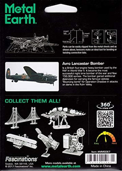 Kit Metálico Avión Bombardero - Fascinations Metal Earth 3d