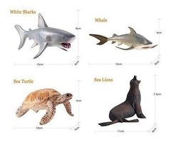 Imagen de Figuras De Animales Marinos Juguetes 8 Unidades