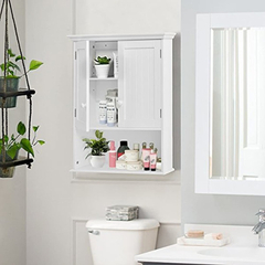 Imagen de Glacer Wall Mount Bathroom Cabinet, Medicine Cabinet With Op