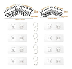 Organizadores Para Duchas Estante De Ducha De Esquina Con 4 - comprar online