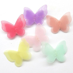 Flores De Lazos De Organza Mariposa Perla Para Decoración - comprar online