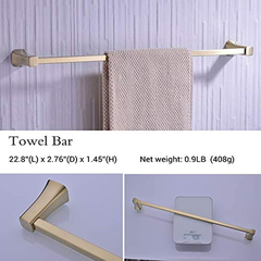 Juego De 4 Accesorios De Baño De Oro Cepillado - comprar online