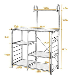 Estanterías, Estante Multifuncional Para Horno De Microondas - Danielle's Store