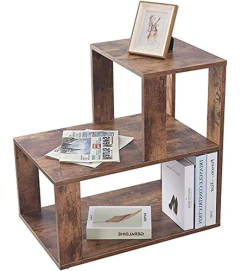 Mesa Auxiliar De Madera Color Marrón De 23.8x 23.6 X 15.7 In - comprar online