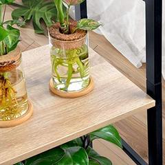 Estantería De Madera Y Metal Color Marrón/5 Niveles. - tienda online