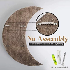 Estantería Flotante De Madera Color Gris/3 Niveles. - tienda online