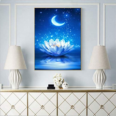 Luna Lotus Diamond Painting Dots - Pigpigboss 5d Full Drill en internet