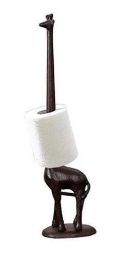 Soporte De Papel De Jirafa De Hierro Fundido Baño Decorativo