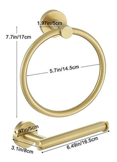 Juego De Accesorios De Baño De Acero Inoxidable 304 - comprar online