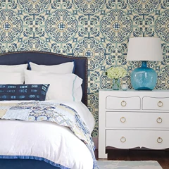 Papel Tapiz Con Diseño De Azulejos Florentinos - Danielle's Store