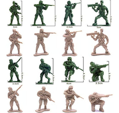 Juego De 23 Unidades De Vehículos Militares, Color Verde - Danielle's Store