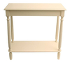 Mesa Auxiliar De Madera Color Blanco De 11.8 X 28.25 In.