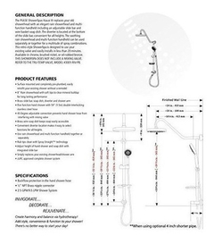 Pulse Showerspas 1011-bn Kauai Sistema De Ducha De Lluvia en internet