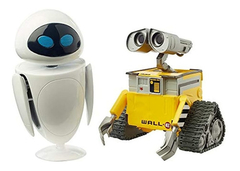 Figuras De Wall-e Y Eve A Fiel Al Tamaño De La Película.