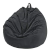 Puf De Pana Lavable Sin Relleno Color Negro. Calidaka