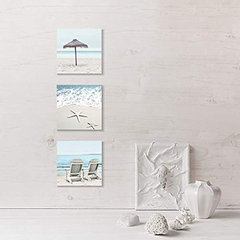 Coastal Pictures Beach Wall Art - Lienzo Decorativo Pared - tienda online