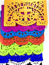 Fiesta Brands - Paquete De 30 Piezas De Colorido Papel Picad