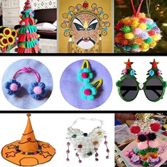 Pompones De Purpurina Para Manualidades Multicolor en internet