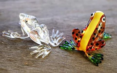Figura Coleccionable Rana En Miniatura Vidrio - tienda online