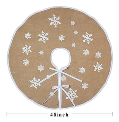 Decoractiva Para Árbol De Navidad En Tela De Yute Con Diseño - comprar online