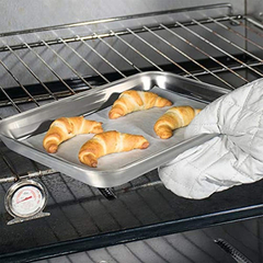 Juego De 2 Bandejas De Horno De Acero Inoxidable Para Horno