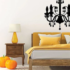 Imagen de Customvinyldecor Vinilo Decorativo De Candelabro Negro