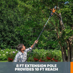 Motosierra Eléctrica Worx Wg309, Extensión De 2.4m, 4,5kg en internet