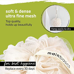 Imagen de Mainbasics - Esponja Exfoliante Para Baño O Ducha