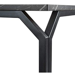 Mesa Auxiliar De Madera Y Metal Color Negro/2 Niveles. - Danielle's Store
