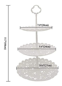 Juego De 2 Soportes Para Cupcakes De 3 Niveles - comprar online