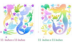 Mozamy - Adhesivo Decorativo Para Pared, Diseño De Sirena - comprar online