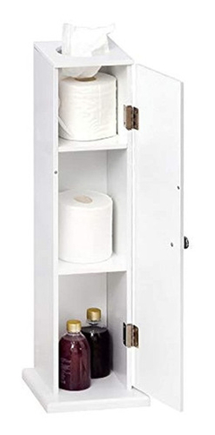 Vanitorys Para Baño Vertical Blanco, 26.0 in, Aosom Llc