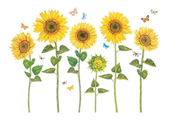 Pegatinas De Pared Para Niños Diseño De Girasoles