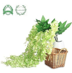 Colgante Flor Artificial, 6 Piezas, (verde) - comprar online