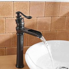 Bwe - Grifo Para Lavabo (bronce Aceitado, Cascada Comercial - Danielle's Store