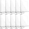 Estantería De Acrílico Transparente, 10 Piezas