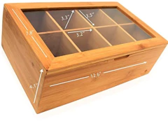 Organizador De Almacenamiento Grande De Bambú Natural - tienda online