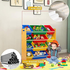 Kids Toy Organizador De Almacenamiento Con Cubos De Plástico - Danielle's Store